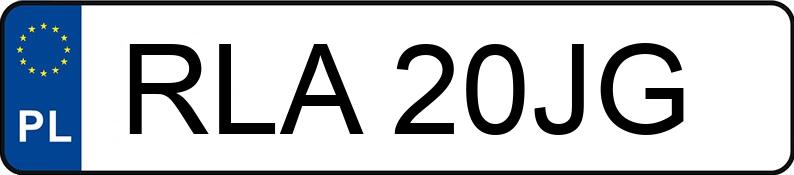 Numer rejestracyjny RLA 20JG posiada VOLKSWAGEN TRANSPORTER - RLA20JG