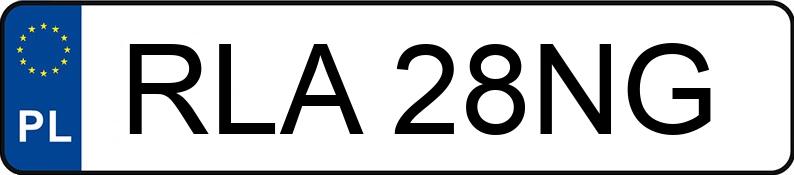 Numer rejestracyjny RLA 28NG posiada VOLKSWAGEN GOLF III 1.6I - RLA28NG
