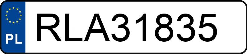 Numer rejestracyjny RLA 31835 posiada AUDI A4 - RLA31835