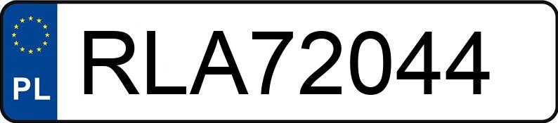 Numer rejestracyjny RLA 72044 posiada MERCEDES-BENZ E200 - RLA72044