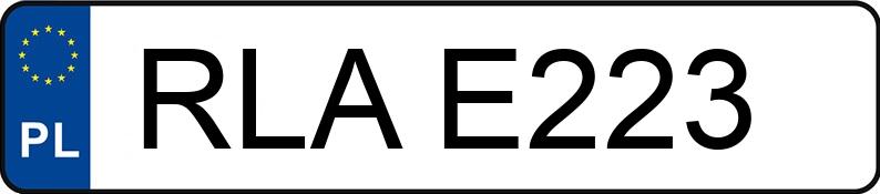 Numer rejestracyjny RLA E223 posiada FSM FIAT 126P 650 - RLAE223 Numer rejestracyjny RLA E223 posiada FSM FIAT 126P 650 - RLAE223