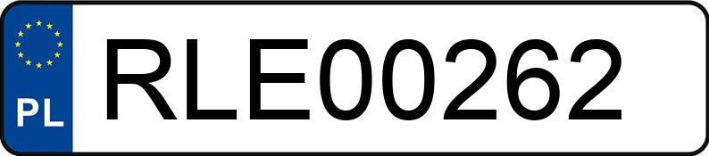 Numer rejestracyjny RLE 00262 posiada OPEL Omega B 2.5i Kat. MR`94 - RLE00262