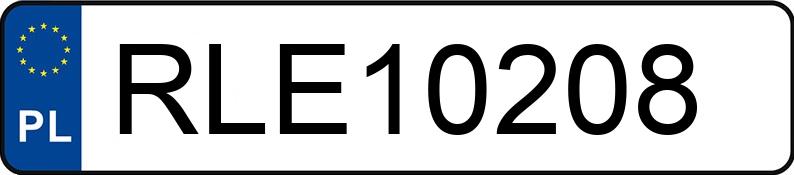 Numer rejestracyjny RLE 10208 posiada VOLKSWAGEN BORA - RLE10208