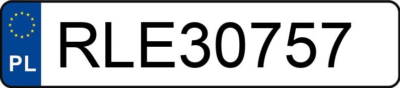 Le numéro d’enregistrement RLE 30757 a BMW 728i Kat. E38 728i Kat. E38 - RLE30757