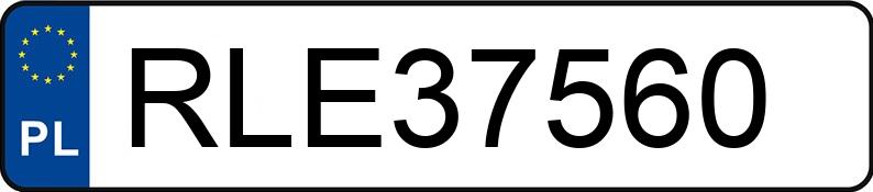 Numer rejestracyjny RLE 37560 posiada VOLKSWAGEN GOLF - RLE37560