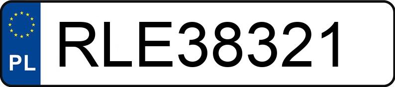 Numer rejestracyjny RLE 38321 posiada VOLKSWAGEN PASSAT - RLE38321