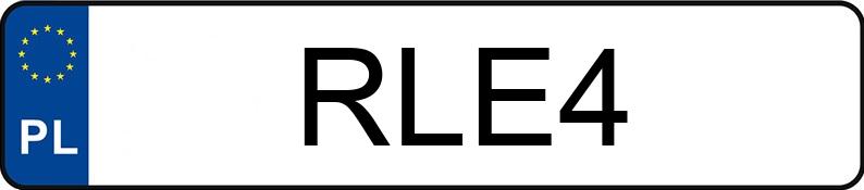 Numer rejestracyjny RLE 4 posiada DODGE Grand Caravan 3.6 Kat. MR`11 SXT Aut. - RLE4 Numer rejestracyjny RLE 4 posiada DODGE Grand Caravan 3.6 Kat. MR`11 SXT Aut. - RLE4