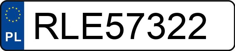 Numer rejestracyjny RLE 57322 posiada BMW 520i 24V Kat. E34 520i 24V Kat. E34 - RLE57322