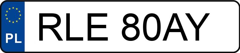 Numer rejestracyjny RLE 80AY posiada CITROEN XSARA PICASSO 1.6I 16V - RLE80AY
