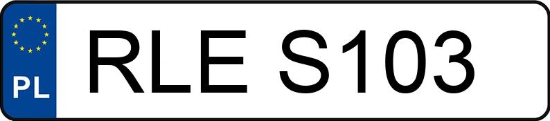 Numer rejestracyjny RLE S103 posiada RENAULT Megane Coupe 1.6 MR`95 RN - RLES103