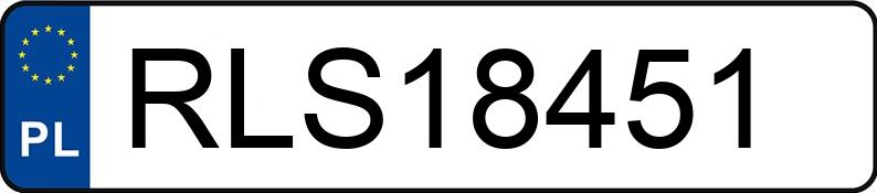 Numer rejestracyjny RLS 18451 posiada BMW 318 Diesel DPF MR`04 E4 E90 318 Diesel DPF MR`04 E4 E90 - RLS18451