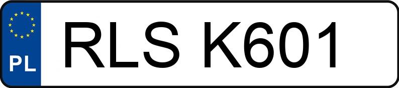 Numer rejestracyjny RLS K601 posiada VOLKSWAGEN GOLF - RLSK601