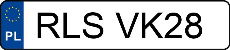 RegistreringsnummerRLS VK28 har BLUE DREAM  - RLSVK28
