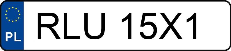 Numer rejestracyjny RLU 15X1 posiada MITSUBISHI LANCER - RLU15X1 Numer rejestracyjny RLU 15X1 posiada MITSUBISHI LANCER - RLU15X1
