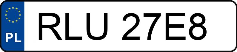 Numer rejestracyjny RLU 27E8 posiada BMW 540I - RLU27E8 Numer rejestracyjny RLU 27E8 posiada BMW 540I - RLU27E8