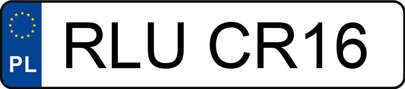 Numer rejestracyjny RLU CR16 posiada BMW 328I - RLUCR16