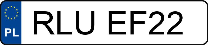 Numer rejestracyjny RLU EF22 posiada AUDI A4 - RLUEF22