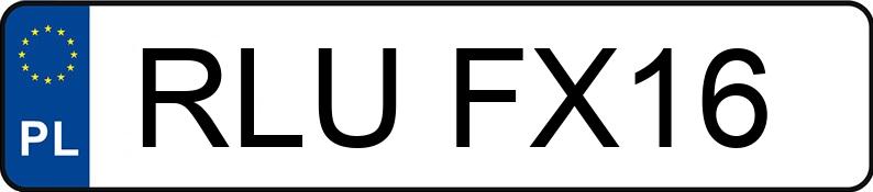 Numer rejestracyjny RLU FX16 posiada AUDI A4 - RLUFX16 Numer rejestracyjny RLU FX16 posiada AUDI A4 - RLUFX16