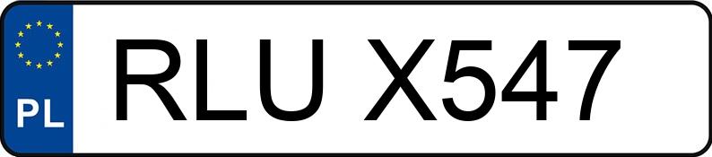 Il numero di registrazione RLU X547 ha VOLKSWAGEN Golf IV 1.6 MR`97 Highline - RLUX547