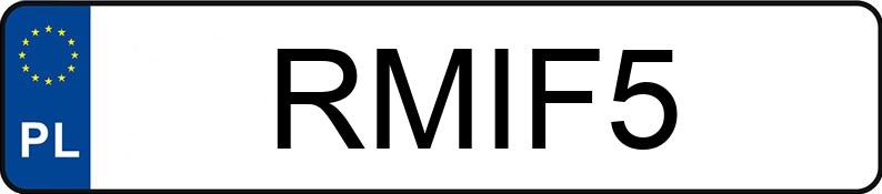 Numer rejestracyjny RMI F5 posiada FSC ŻUK A 15 B - RMIF5