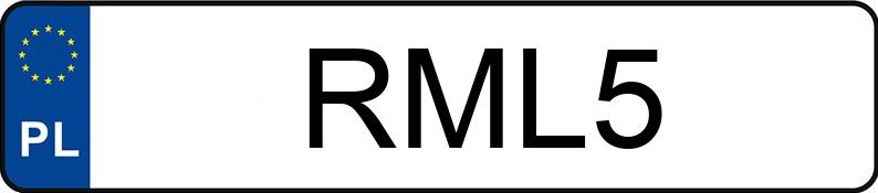 Numer rejestracyjny RML 5 posiada JEEP Wrangler Unlimited JL MR`19 E6d Sahara - RML5