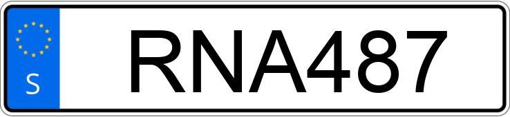 Numer rejestracyjny RNA487 posiada Krone SD