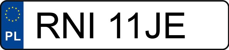 Numer rejestracyjny RNI 11JE posiada OPEL ASTRA-G-CC - RNI11JE