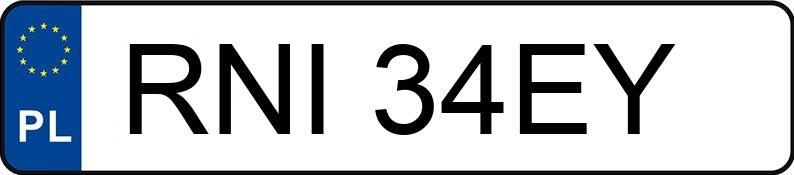 Numer rejestracyjny RNI 34EY posiada RENAULT LAGUNA - RNI34EY