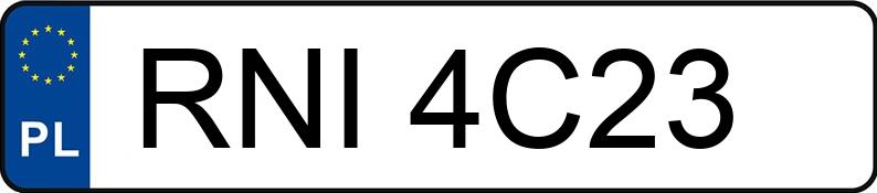 Numer rejestracyjny RNI 4C23 posiada FIAT 124 Spider 1.4 16V M-air MR`16 E6 - RNI4C23