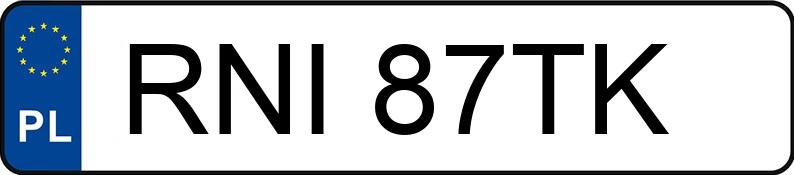 Numer rejestracyjny RNI 87TK posiada AUDI A3 1.9 TDi Kat. MR`01 8L Ambiente - RNI87TK Numer rejestracyjny RNI 87TK posiada AUDI A3 1.9 TDi Kat. MR`01 8L Ambiente - RNI87TK