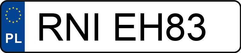 Numer rejestracyjny RNI EH83 posiada BMW X5 - RNIEH83