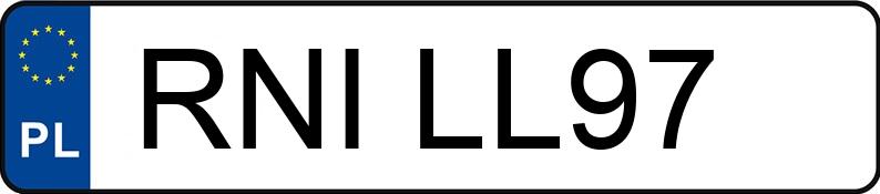 Numer rejestracyjny RNI LL97 posiada SAAB 9-3 Sport 2.0 MR`03 E3 t Vector - RNILL97