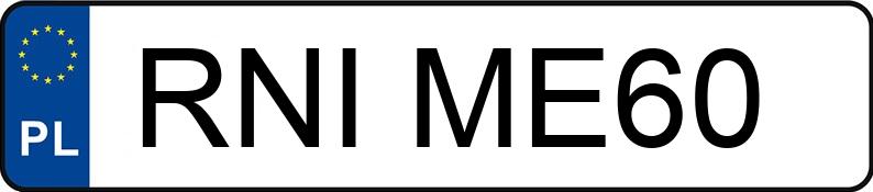 Numer rejestracyjny RNI ME60 posiada BMW 530D - RNIME60