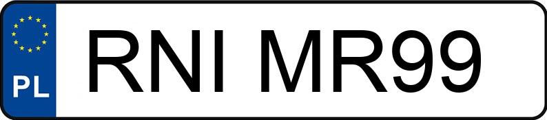 Numer rejestracyjny RNI MR99 posiada SEAT LEON - RNIMR99 Numer rejestracyjny RNI MR99 posiada SEAT LEON - RNIMR99