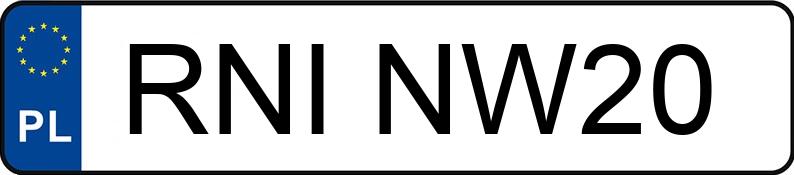 Numer rejestracyjny RNI NW20 posiada VOLKSWAGEN PASSAT - RNINW20