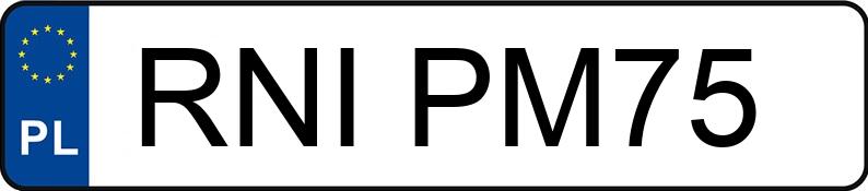 Numer rejestracyjny RNI PM75 posiada FIAT Punto 1.4 MR`12 E6 Young - RNIPM75