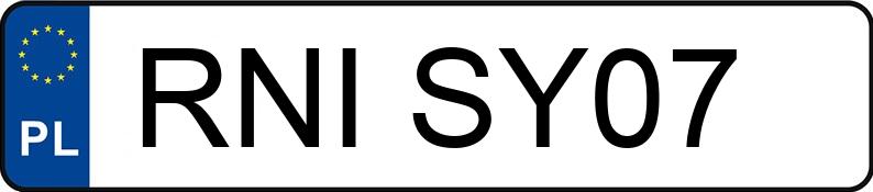 Numer rejestracyjny RNI SY07 posiada FIAT PUNTO - RNISY07 Numer rejestracyjny RNI SY07 posiada FIAT PUNTO - RNISY07