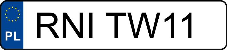 Numer rejestracyjny RNI TW11 posiada OPEL CORSA-E - RNITW11 Numer rejestracyjny RNI TW11 posiada OPEL CORSA-E - RNITW11