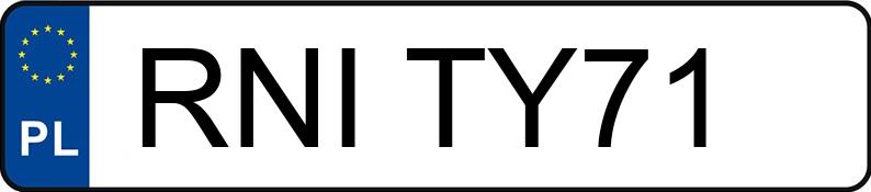 Numer rejestracyjny RNI TY71 posiada PEUGEOT 3008 - RNITY71
