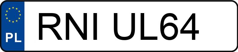 Numer rejestracyjny RNI UL64 posiada BMW 318D - RNIUL64 Numer rejestracyjny RNI UL64 posiada BMW 318D - RNIUL64