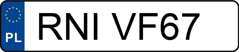 Numer rejestracyjny RNI VF67 posiada KIA Venga 1.6 MR`10 E5 XL - RNIVF67