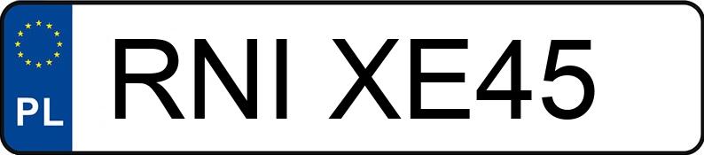 Numer rejestracyjny RNI XE45 posiada HONDA ZR-V 2.0 e:HEV MR`23 E6 - RNIXE45