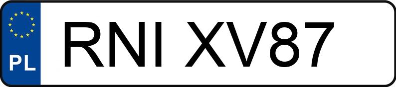 Numer rejestracyjny RNI XV87 posiada BMW 320D - RNIXV87