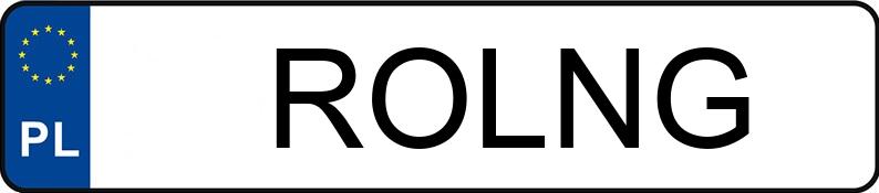 Numer rejestracyjny ROL NG posiada   - ROLNG