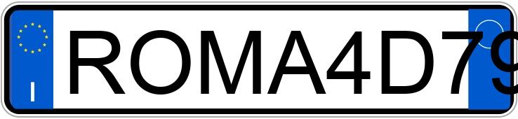 Numer rejestracyjny ROMA4D7958 posiada ALFA ROMEO Spider Numer rejestracyjny ROMA4D7958 posiada ALFA ROMEO Spider