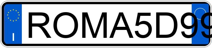 Numer rejestracyjny ROMA5D9912 posiada LANCIA Delta Numer rejestracyjny ROMA5D9912 posiada LANCIA Delta