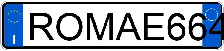 Numer rejestracyjny ROMAE66486 posiada Fiat 500