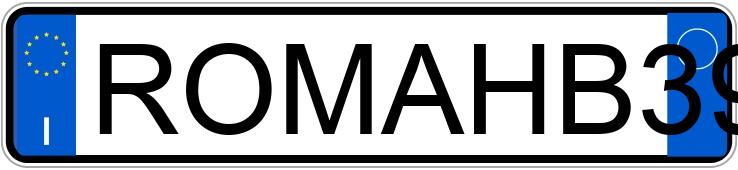 Numer rejestracyjny ROMAHB3915 posiada Lamborghini Miura