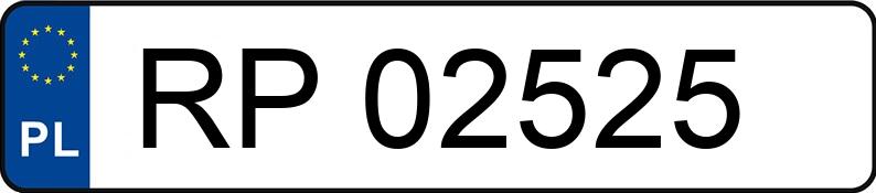 Numer rejestracyjny RP 02525 posiada RENAULT MEGANE - RP02525