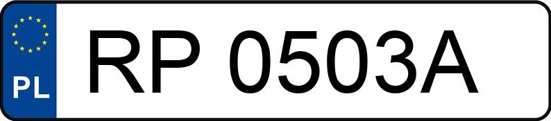 Numer rejestracyjny RP 0503A posiada BMW 535i MR`10 E6 F10 535i MR`10 E6 F10 - RP0503A